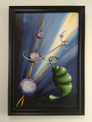 Niet of onleesbaar gesigneerd - Nellie Beemster (RKD geregistreerd) "Als twee wegen samen komen." 1988 kopen? Bied vanaf 1!