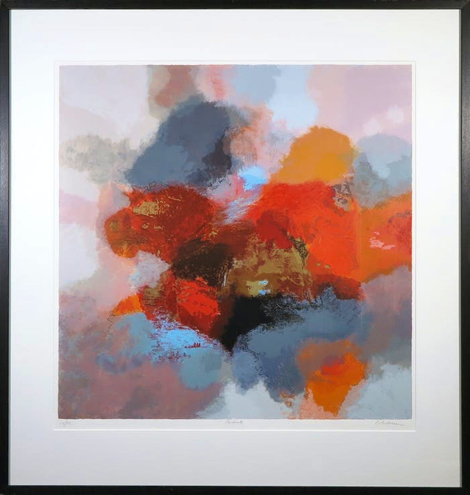 Eelco Maan - Zeefdruk, Pastorale - Ingelijst (Groot) verkocht voor € 60!