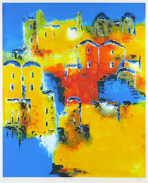 Henk Kuijpers - Zeefdruk, Ag Andrea - Ingelijst kopen? Bied vanaf 50!