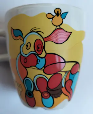 N.V. Porselein- en Tegelfabriek Mosa - Marianne Rebel - koffiebekers (4) kopen? Bied vanaf 20!