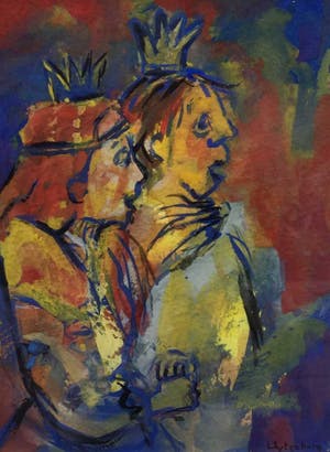 Niet of onleesbaar gesigneerd - C849-2 koningspaar kopen? Bied vanaf 10!