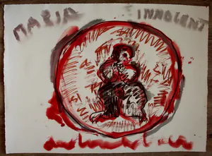 Anton Heyboer - Gemengde techniek: 'Maria Innocent'(groot werk) kopen? Bied vanaf 250!