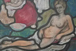 Louis Boermeester - Voorstudie glas-in-lood raam kopen? Bied vanaf 100!