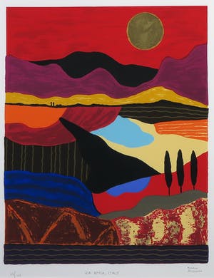 Ronald Boonacker - Zeefdruk, Via Appia, Italy - Ingelijst kopen? Bied vanaf 80!