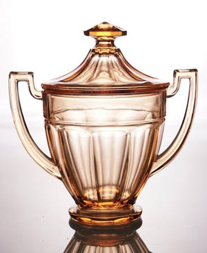 Val-Saint-Lambert - Luxval - Art deco compotier Noémie - Rosaline kleur - 1935 kopen? Bied vanaf 1!