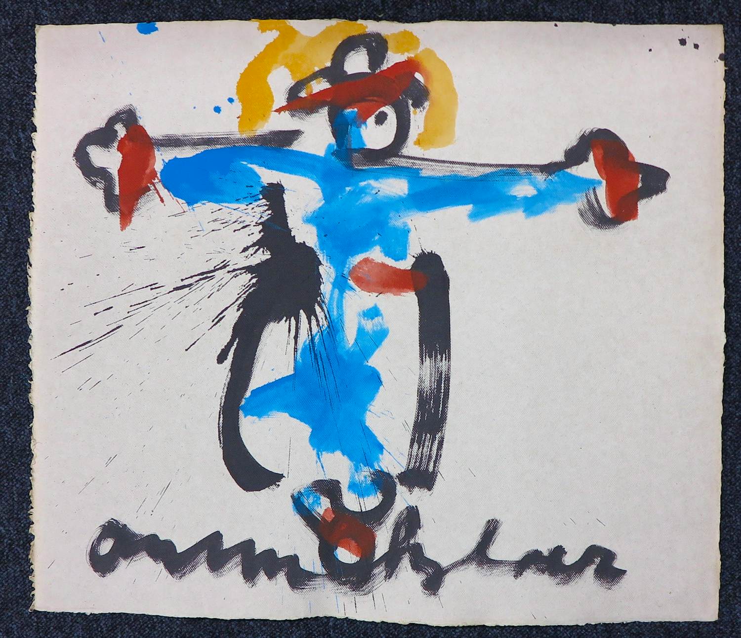 Anton Heyboer - Inkttekening op dik molenpapier, Zonder titel / Crucifix kopen? Bied vanaf 300!