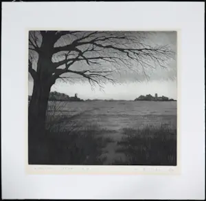 Rob van Essen - Ets, Uitzicht kopen? Bied vanaf 1!