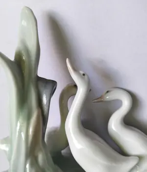 Lladro - Beeldje met drie ganzen kopen? Bied vanaf 20!