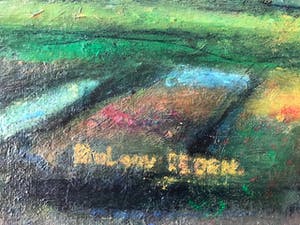 Paul van Eeden - "Benzinepomp bij avond" kopen? Bied vanaf 150!