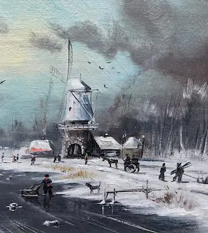 Henk Poeder - Winterlandschap kopen? Bied vanaf 99!