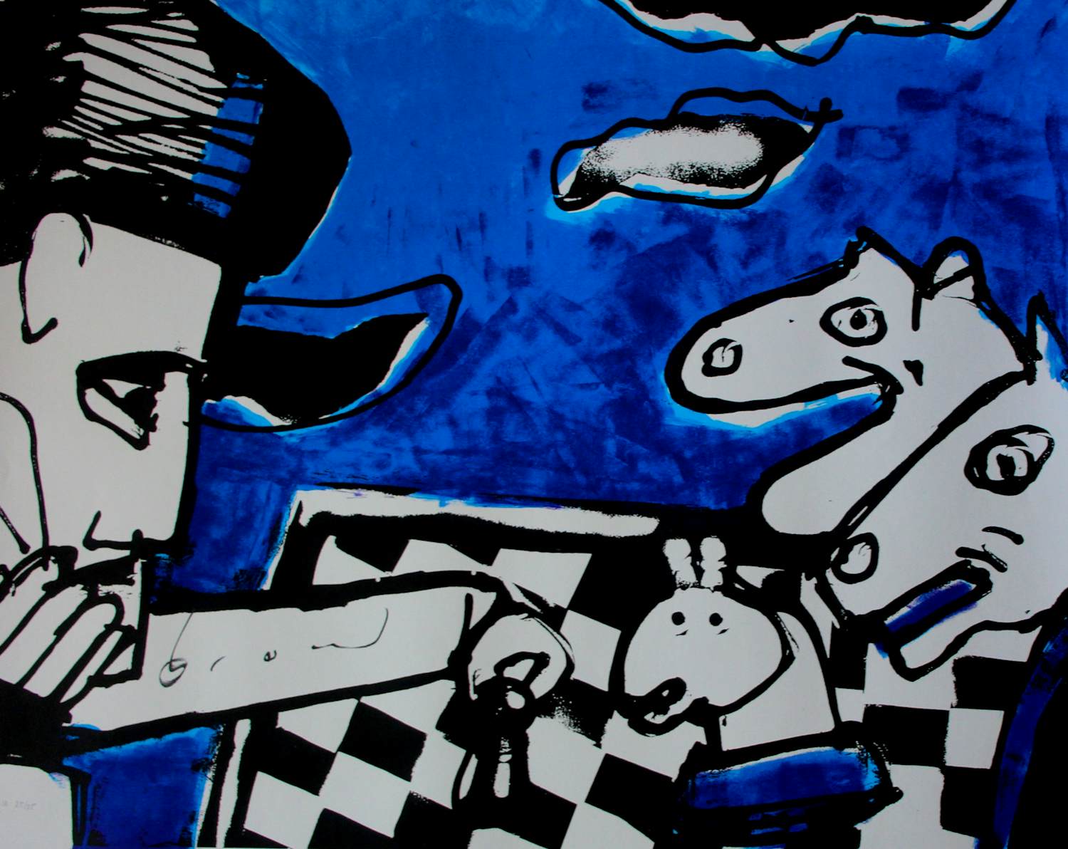 Herman Brood - Zeefdruk: Chess kopen? Bied vanaf 699!