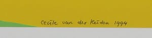 Cecile van der Heiden - Zeefdruk, Zonder titel - Ingelijst kopen? Bied vanaf 10!