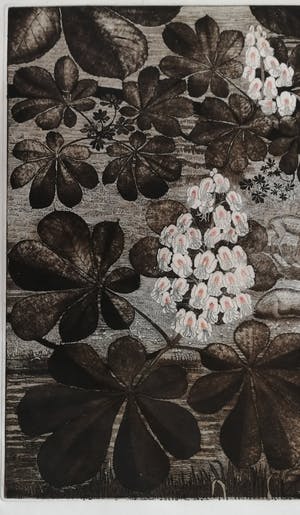 Roelf Gerbrands - Hertenkamp in de Haarlemmer Hout met bloeiende kastanje kopen? Bied vanaf 85!