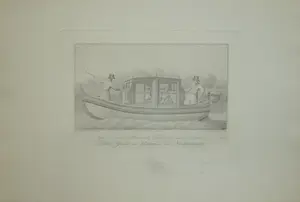 Evert Maaskamp - Twee scheepsprenten. IJ en Voorzaan. 1824 kopen? Bied vanaf 45!