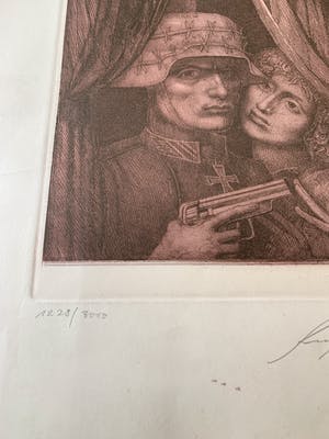Ernst Fuchs - Der Soldat und sein Engel kopen? Bied vanaf 65!