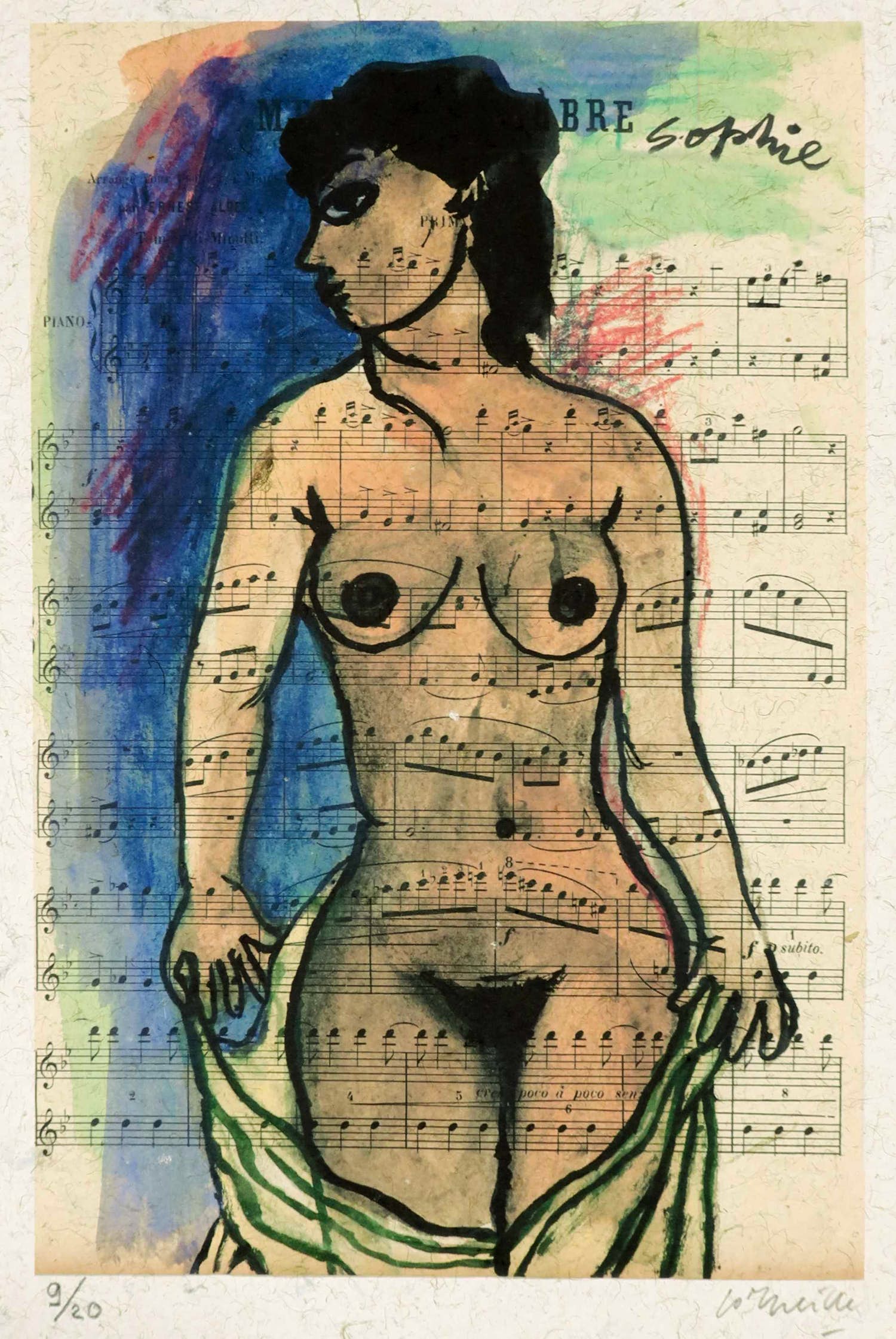 Corneille - Zeefdruk, Sophie verkocht voor € 1!