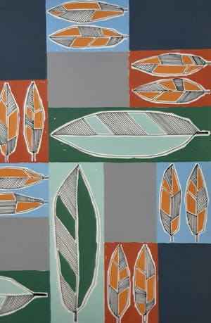 Ton Pape - Gouache - Geometrisch Abstract nr 252 kopen? Bied vanaf 35!