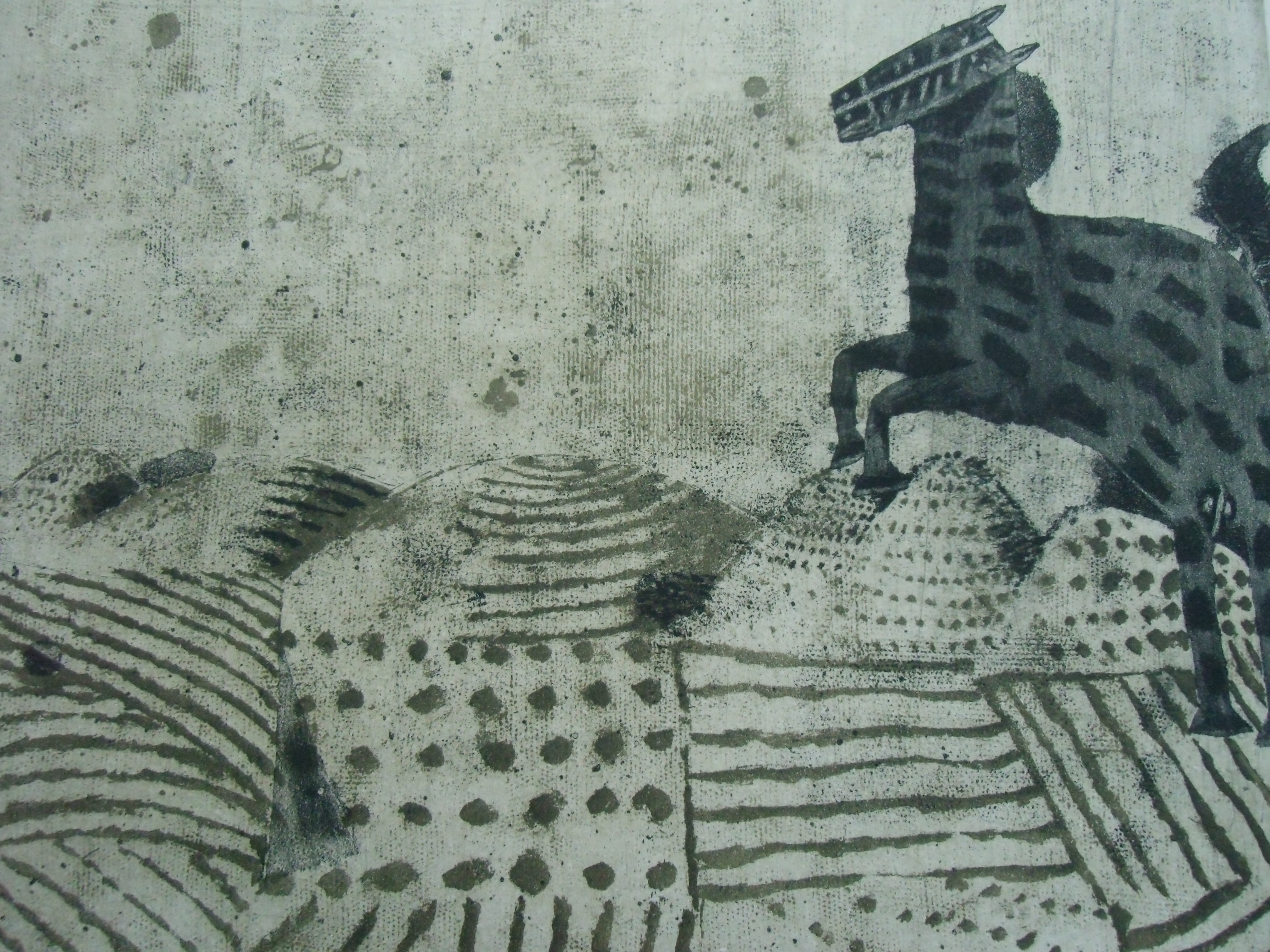 Brigitte Coudrain - CHEVAL AU BORD D'UN PAYSAGE / ETS VAN BRIGITTE COUDRAIN kopen? Bied vanaf 48!