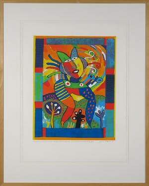 Clemens Briels - Zeefdruk, Puntillita carved out her name (...) - Ingelijst (Groot) kopen? Bied vanaf 100!