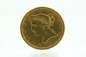 Massief 917/1000 geel-gouden Amerika USA -1882 - 5 dollar "Liberty" MUNT verkocht voor € 360!