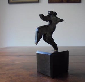 Eric Claus - brons op sokkel - Tango - prachtig patina! kopen? Bied vanaf 195!