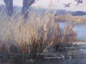 Jan Bevort - Plaslandschap met eenden. kopen? Bied vanaf 150!