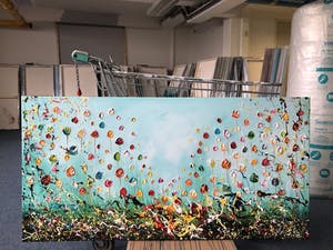 Gena - Flowers Blue kopen? Bied vanaf 300!