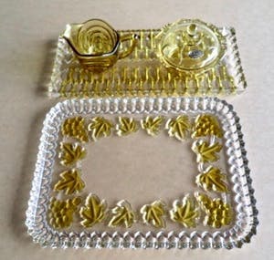 Walther glas - Collectie Schalen/Plateaus - Gedecoreerd Kristalglas - Leuk voor de Paastafel kopen? Bied vanaf 10!