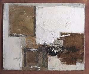 Ron van der Werf - Gemengde techniek op stevig papier op hout, Zonder titel - Ingelijst (Groot) kopen? Bied vanaf 1!