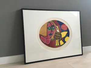 Corneille - Uniek! Prachtige ingelijste Corneille kopen? Bied vanaf 325!