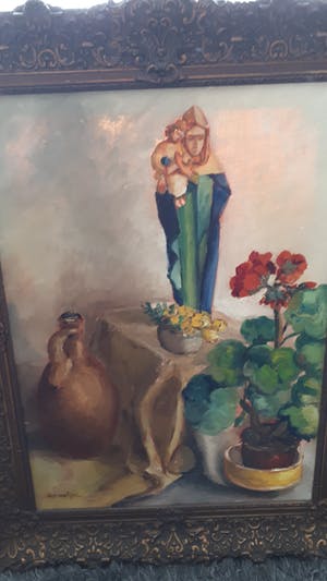 Jan van Riel - Stilleven met mariabeeld kopen? Bied vanaf 35!