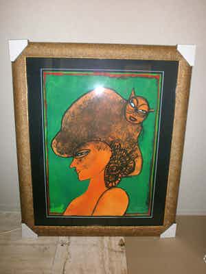 Corneille - Oiseau sur tete [ nieuw ingelijst] verkocht voor € 449!