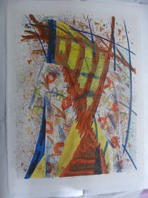 Cor de Jong - Litho. Titel, "Beweging ". kopen? Bied vanaf 35!