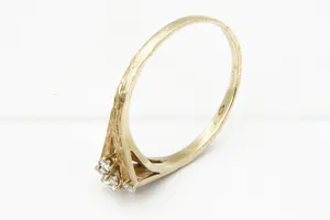 Vintage  jaren 60/70 14krt geel-goud & diamanten (0.25ct) dames fantasie ring kopen? Bied vanaf 170!