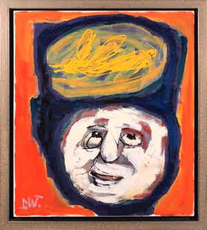 Martin van Wordragen - Olieverf op doek, Wolk van hoop - Ingelijst verkocht voor € 1!