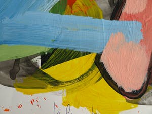 Peter Klashorst - Acrylverf op papier – Abstract 13 - 2016 kopen? Bied vanaf 35!