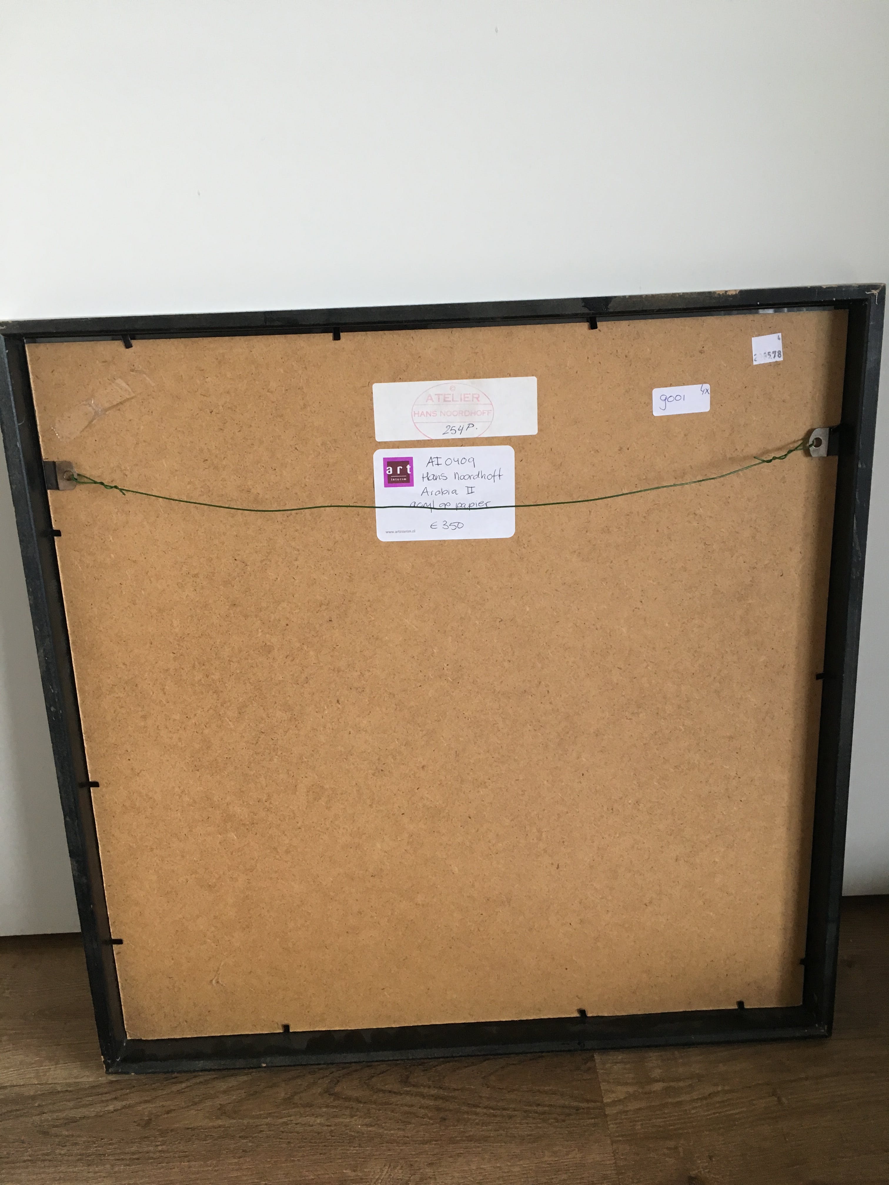 Hans Noordhoff - Acryl op papier, Arabia II , Ingelijst. kopen? Bied vanaf 45!