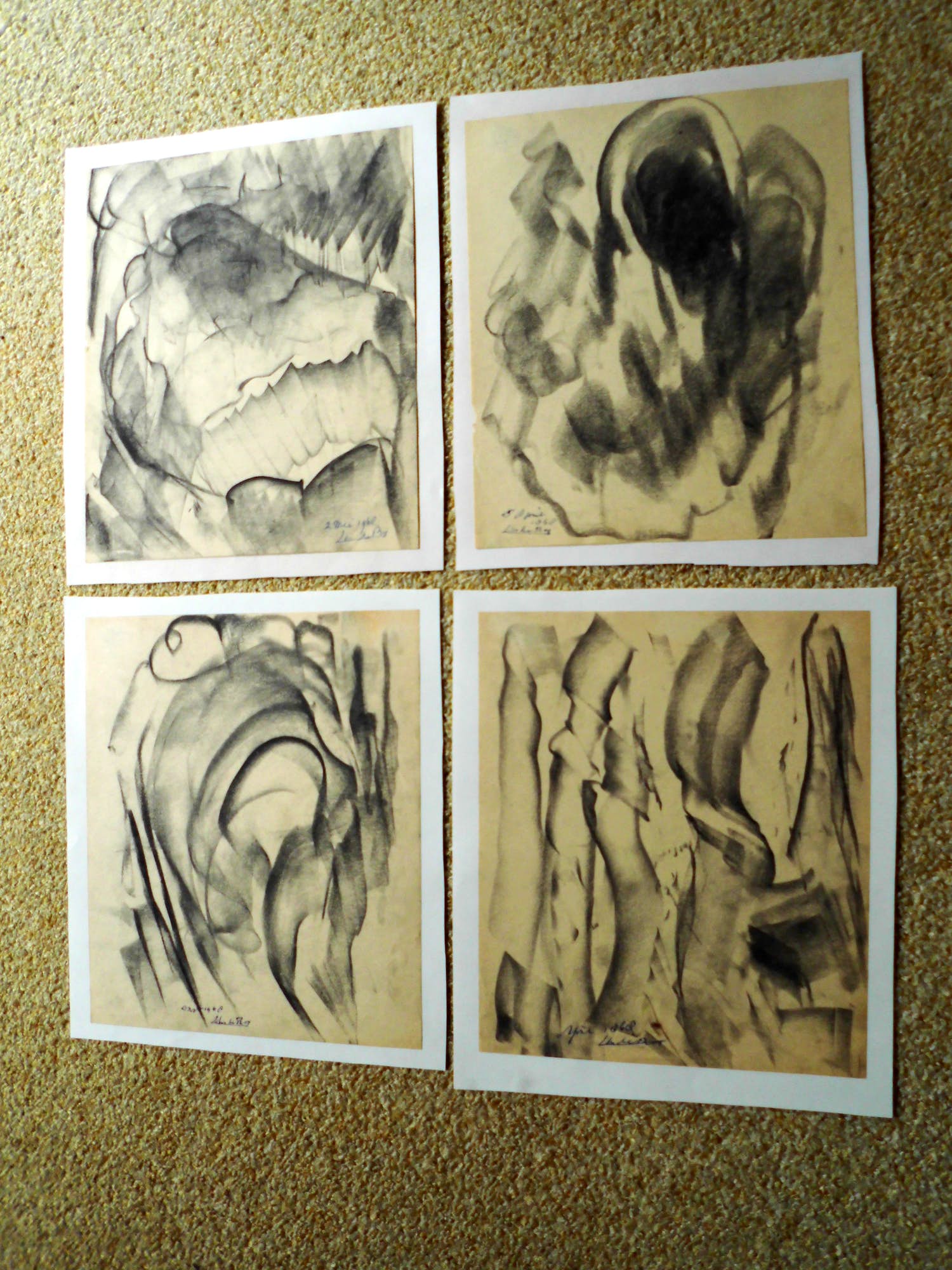 Chris Le Roy - Pastel - Abstract verkocht voor € 35!