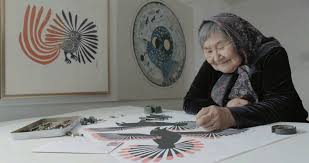 Kenojuak Ashevak - Bijzondere Canada Inuit Kunst ! gesigneerde Litho kopen? Bied vanaf 1!