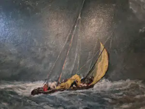 Willem G.F. Jansen - Schip in storm op zee kopen? Bied vanaf 250!