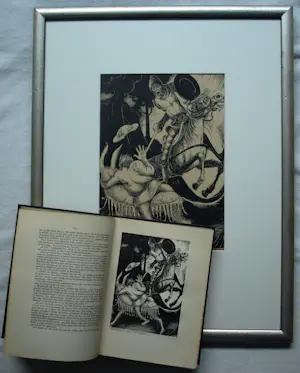 Albert Hahn - 3 Originele inkttekeningen voor het boek ‘Don Quichote’ uit 1930 kopen? Bied vanaf 1000!