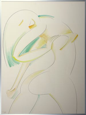 Dick Fluitsma - Gemengde techniek, Zonder titel - Ingelijst kopen? Bied vanaf 1!