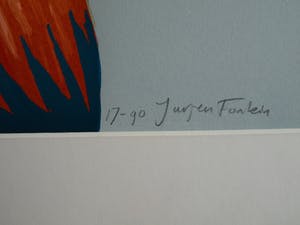 Jurjen Fontein - Zeefdruk , “Kippen” – gesigneerd & ingelijst kopen? Bied vanaf 1!