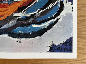 Karel Appel - "Hoofd in de storm" - 1972 - nieuwstaat kopen? Bied vanaf 75!
