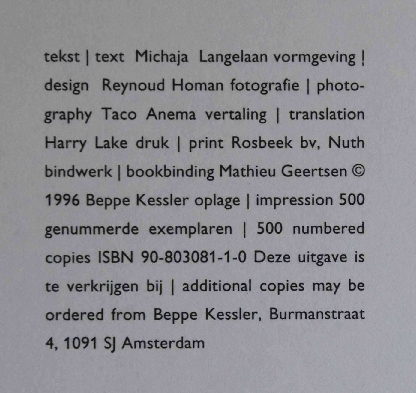 Beppe Kessler - SPECIALE unieke COVER "BEPPE KESSLER # 1996, mint- kopen? Bied vanaf 39!