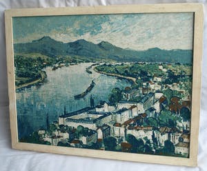 Clement van Vlaardingen - Ingelijst, olieverf op doek , “Bonn” – ca. 1960 kopen? Bied vanaf 75!