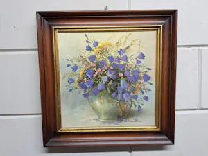 Gerhard Nesvadba - Stilleven met een Vaas met Klokjesbloemen kopen? Bied vanaf 95!