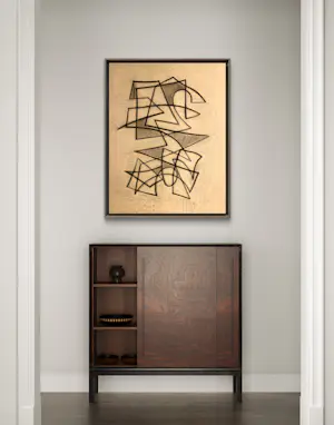 Silvin Bronkart - Große abstrakte Komposition aus dem Jahr 1953 kopen? Bied vanaf 750!