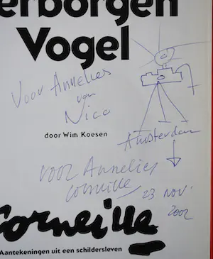 Corneille - boek gesigneerd door Corneille én Nico Koster (incl tekening) +extra boek kopen? Bied vanaf 75!