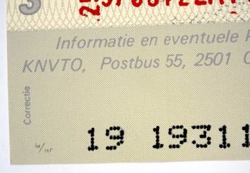 Rob Scholte - Nationale strippenkaart - jaar: 1990 - oplage: 125 ex kopen? Bied vanaf 250!